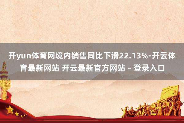 开yun体育网境内销售同比下滑22.13%-开云体育最新网站 开云最新官方网站 - 登录入口