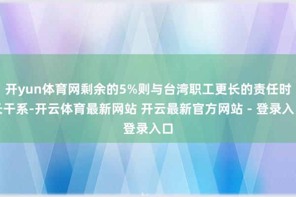 开yun体育网剩余的5%则与台湾职工更长的责任时长干系-开云体育最新网站 开云最新官方网站 - 登录入口