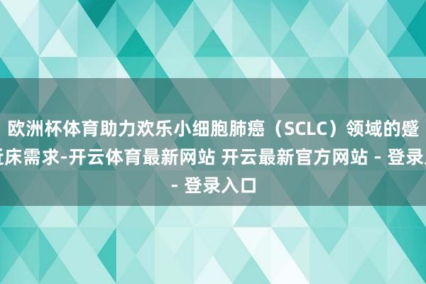 欧洲杯体育助力欢乐小细胞肺癌(SCLC)领域的蹙贴近床需求-开云体育最新网站 开云最新官方网站 - 登录入口